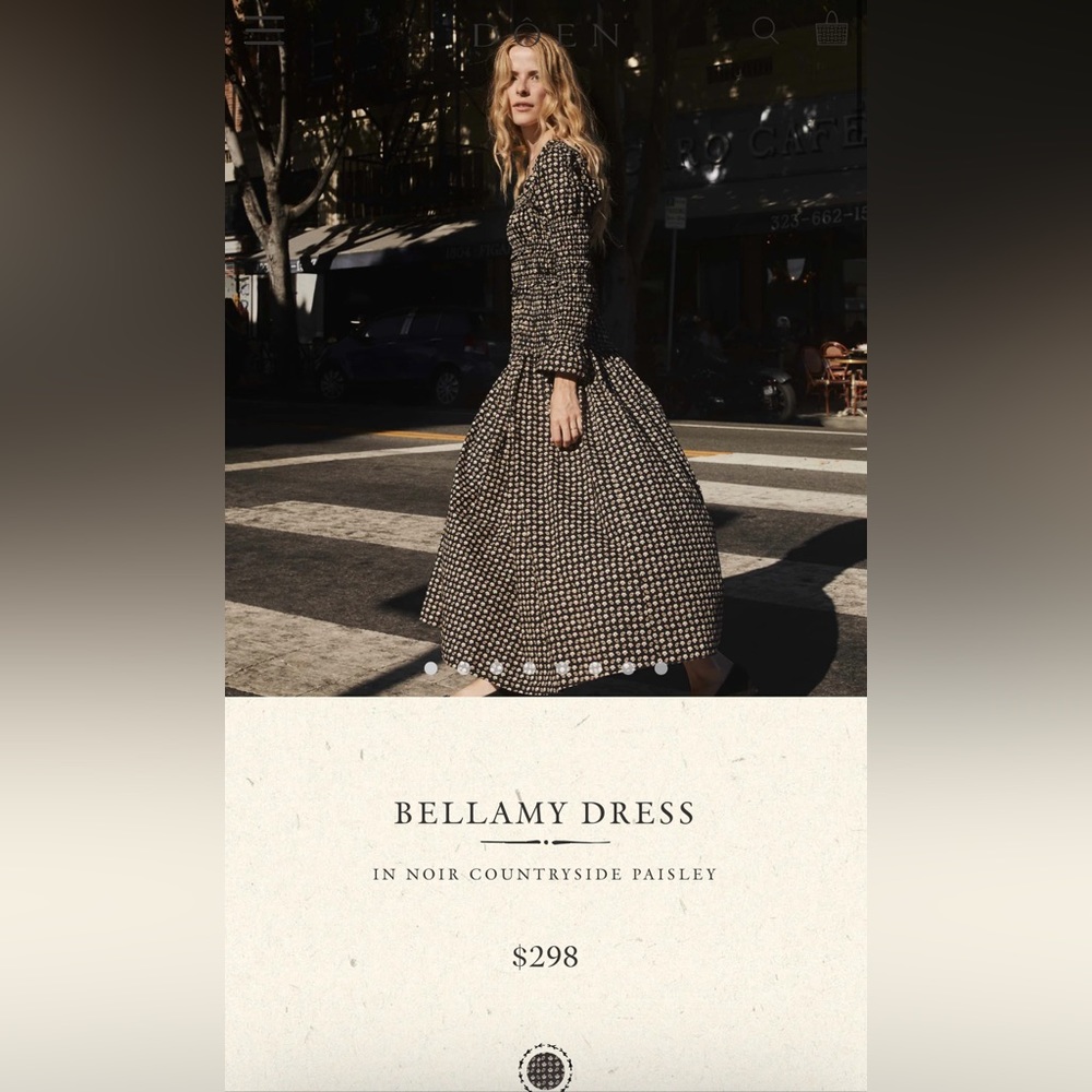 BELLAMY DRESS -- NOIR COUNTRYSIDE PAISLEY
NOIR COUNTRYSIDE PAISLEY / S